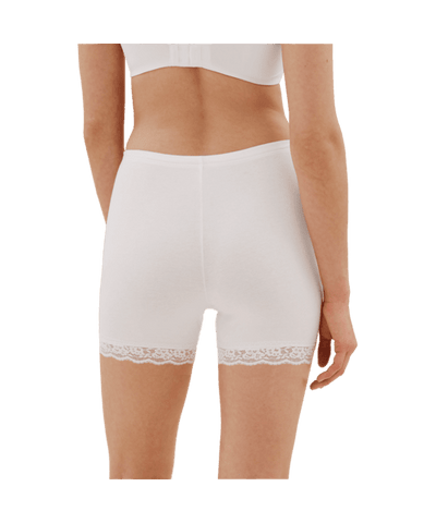 FINE WOMAN® Katoenen Fietsbroekje / Boxershort met kant 3 pack