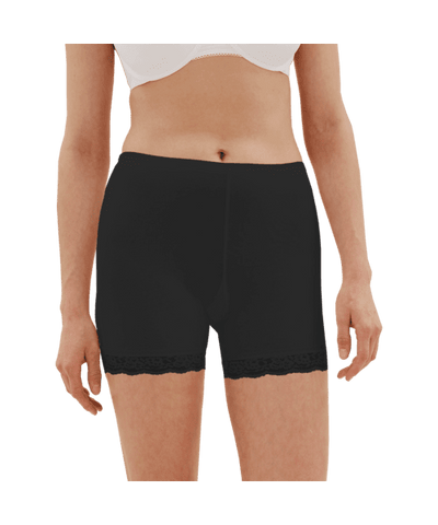 FINE WOMAN® 3 pack Katoenen Fietsbroekjes / Boxershorts ZWART