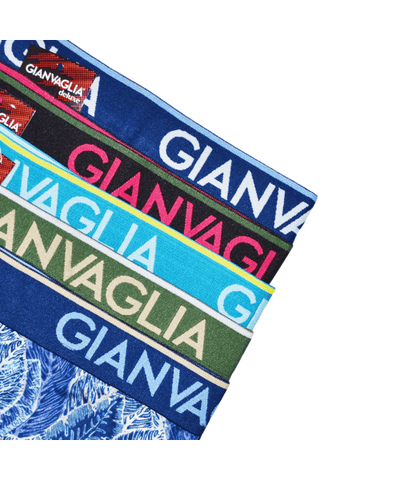 GIANVAGLIA® Deluxe Heren Katoenen Boxershort met print 5-Pack GVG-5069