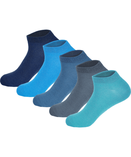 GIANVAGLIA® Deluxe Katoenen Enkelsokken Unisex 5-Pack SK-509 35